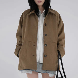 Gia Suede Half Coat