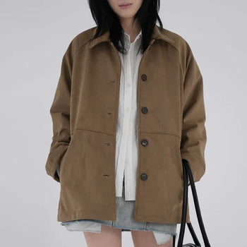 Gia Suede Half Coat
