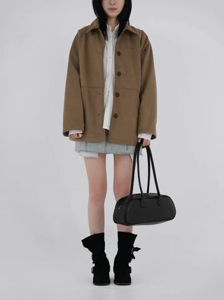 Gia Suede Half Coat
