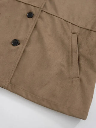 Gia Suede Half Coat