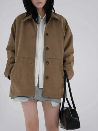 Gia Suede Half Coat