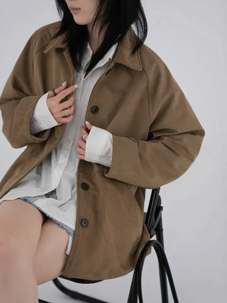 Gia Suede Half Coat