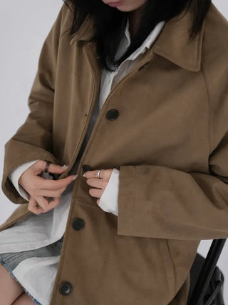 Gia Suede Half Coat