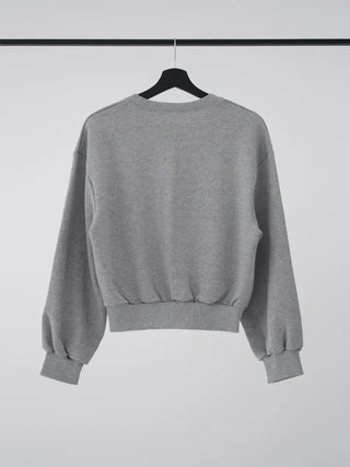 Lure Balloon Fit Basic Crop Sweatshirt