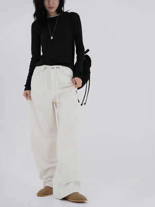 Zer String Denim Pants