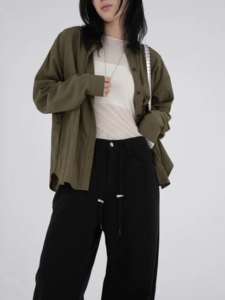 Zer String Denim Pants