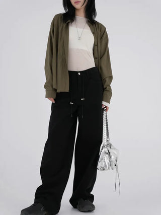 Zer String Denim Pants