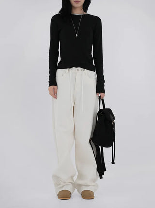 Zer String Denim Pants