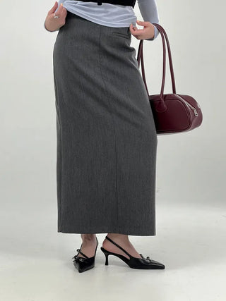 Hor One-Pocket Slit Long Skirt