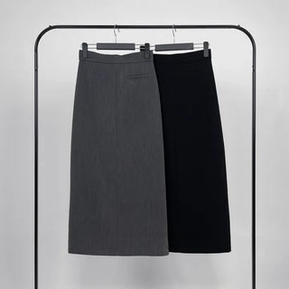 Hor One-Pocket Slit Long Skirt