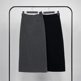 Hor One-Pocket Slit Long Skirt