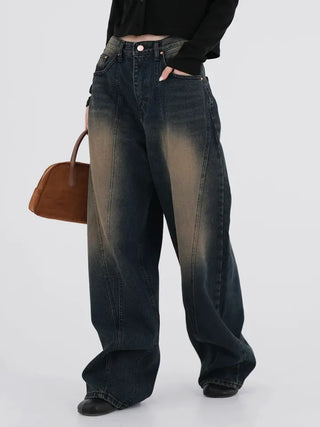 Miren Balloon Fit Washed Cut Denim