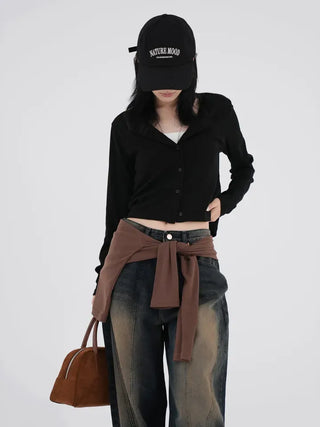 Miren Balloon Fit Washed Cut Denim