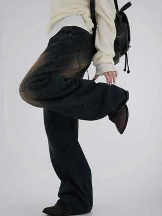 Miren Balloon Fit Washed Cut Denim