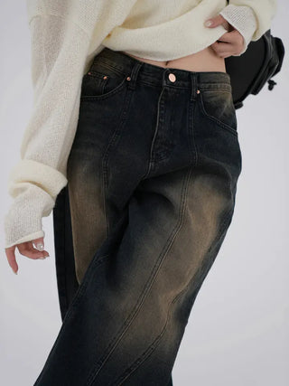 Miren Balloon Fit Washed Cut Denim