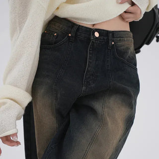 Miren Balloon Fit Washed Cut Denim