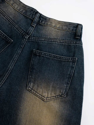 Miren Balloon Fit Washed Cut Denim