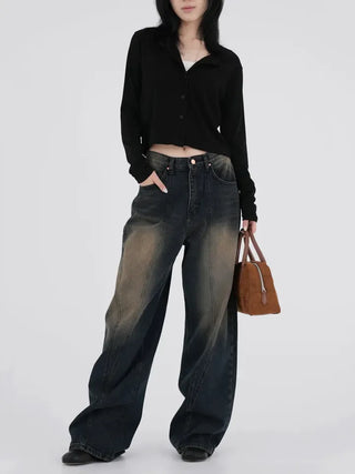 Miren Balloon Fit Washed Cut Denim