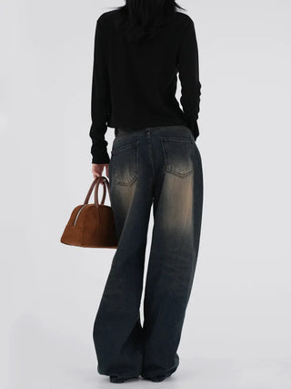 Miren Balloon Fit Washed Cut Denim