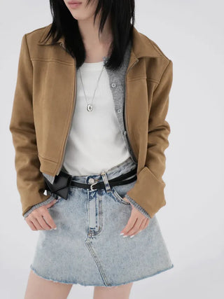 Rafi Slit Suede Jacket