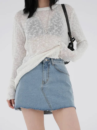 Raum denim skirt pants