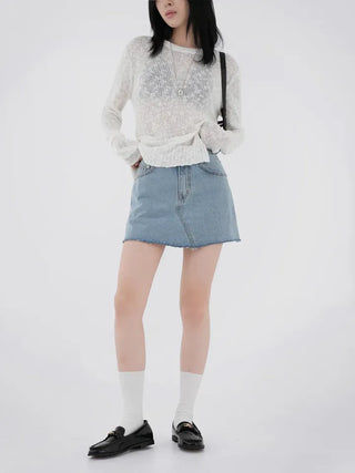 Raum denim skirt pants