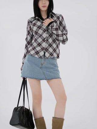 Raum denim skirt pants