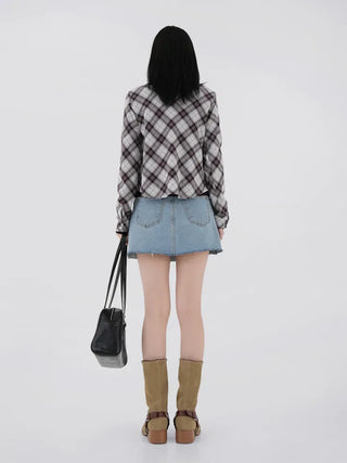 Raum denim skirt pants