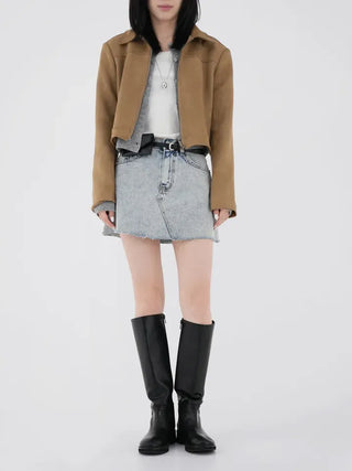 Raum denim skirt pants