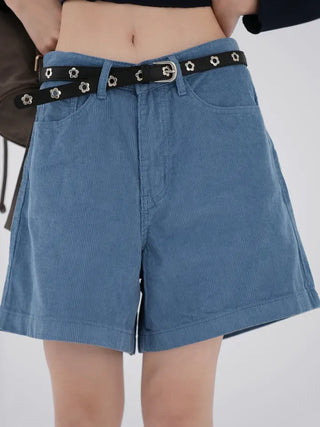 Seren corduroy half pants