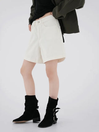 Seren corduroy half pants