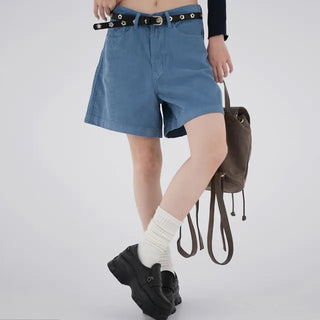 Seren corduroy half pants