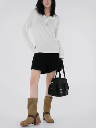 Seren corduroy half pants