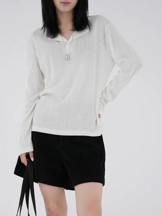 Seren corduroy half pants