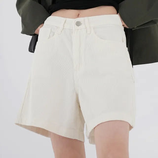 Seren corduroy half pants
