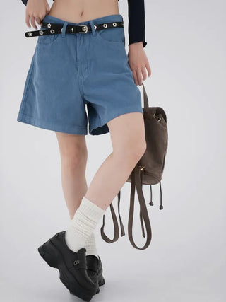 Seren corduroy half pants