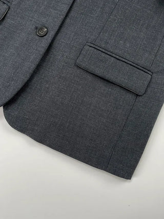 Murphy Heathered Three-Button Jacket