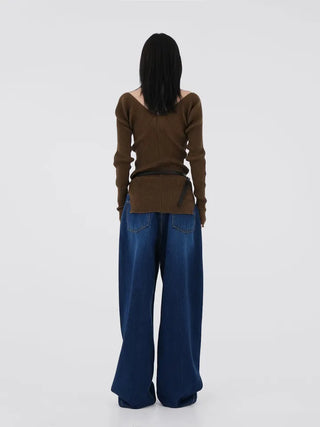 Deve Two-way Button Denim Pants