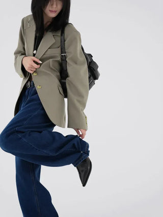 Deve Two-way Button Denim Pants