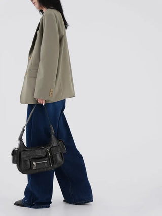 Deve Two-way Button Denim Pants