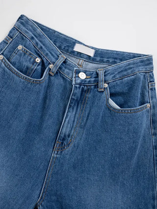 Deve Two-way Button Denim Pants