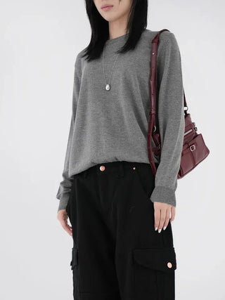Shira Mild Relaxed Fit Round Neck Knit