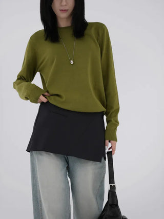 Shira Mild Relaxed Fit Round Neck Knit