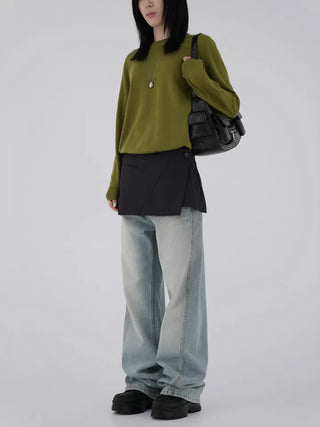 Shira Mild Relaxed Fit Round Neck Knit