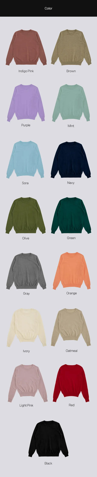 Shira Mild Relaxed Fit Round Neck Knit