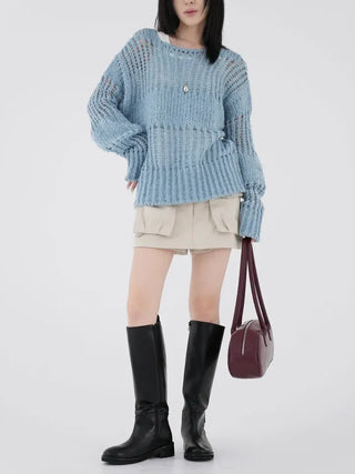 Demo boatneck bulky knit