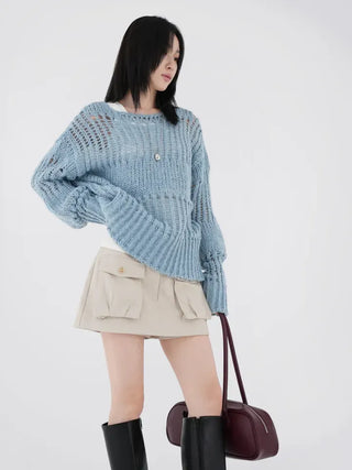 Demo boatneck bulky knit