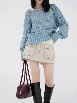 Demo boatneck bulky knit