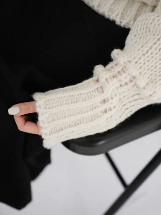 Demo boatneck bulky knit