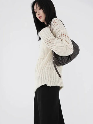 Demo boatneck bulky knit